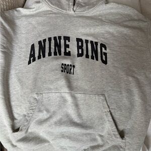 Anine Bing Sport Gray Hoodie